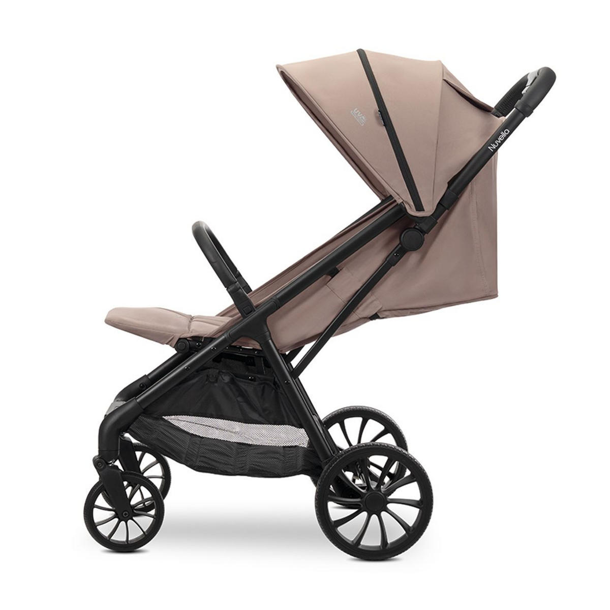 KINDERWAGEN Nuvella beige faltbar, verstellbare Rückenlehne, Sonnendach - Beige, Metall (102/54/110cm) - Lorelli
