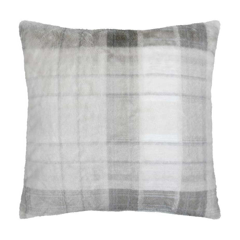 PLÜSCHKISSEN Scotland 60/60 cm - Grau, Textil (60cm)