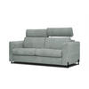SOFA MEZO 3-Sitzer mit Schlaffunktion, platinfarben - Platinfarben/Schwarz, Holz/Textil (232/90/107cm) - Courtois Laville