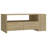 COUCHTISCH Sonoma-Eiche 102x55x42 cm Holzwerkstoff - Braun, Holzwerkstoff (102/55/42cm) - furnicato