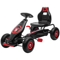 GOKART Brian Rot/Schwarz verstellbar 121/58/61 cm - Rot/Schwarz, Kunststoff/Metall (121/58/61cm) - Jamb