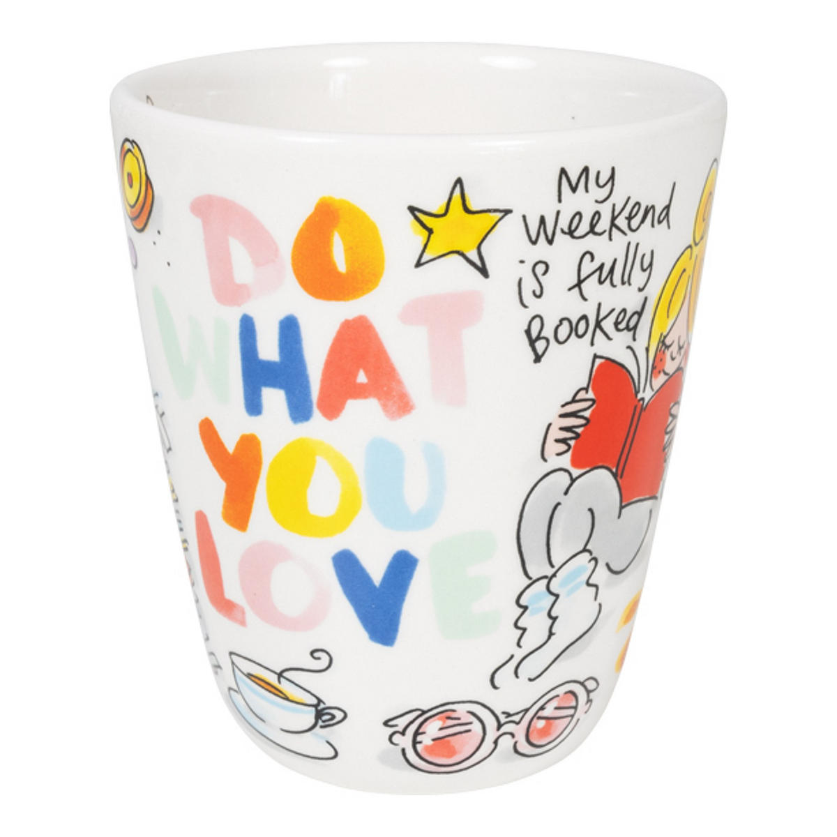 BECHER Bücher in Bunt - 350 ml - Multicolor, Keramik (0.35L) - Blond Amsterdam