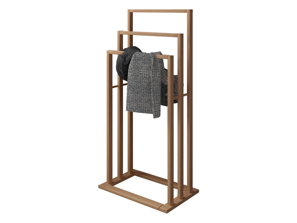 HANDTUCHSTÄNDER Kancja - Eichefarben, Holz (42/82/25cm) - MIRJAN24