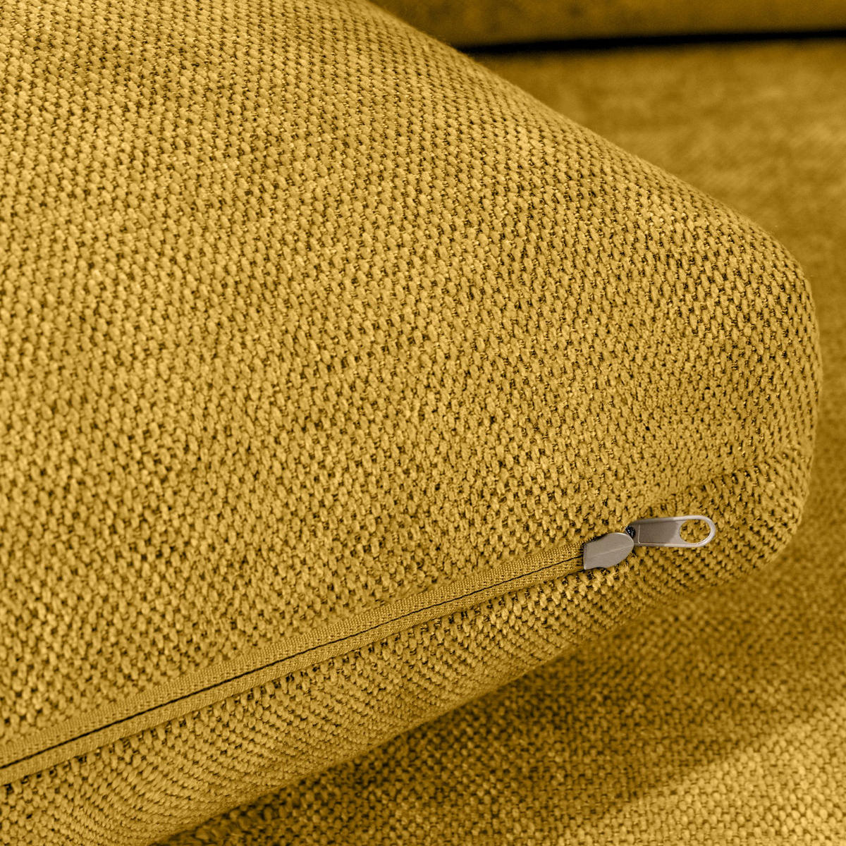 SOFA LUMO, 3-Sitzer, Gelb - Gelb/Schwarz, Holz/Holzwerkstoff (198/90/95cm) - KONSIMO®