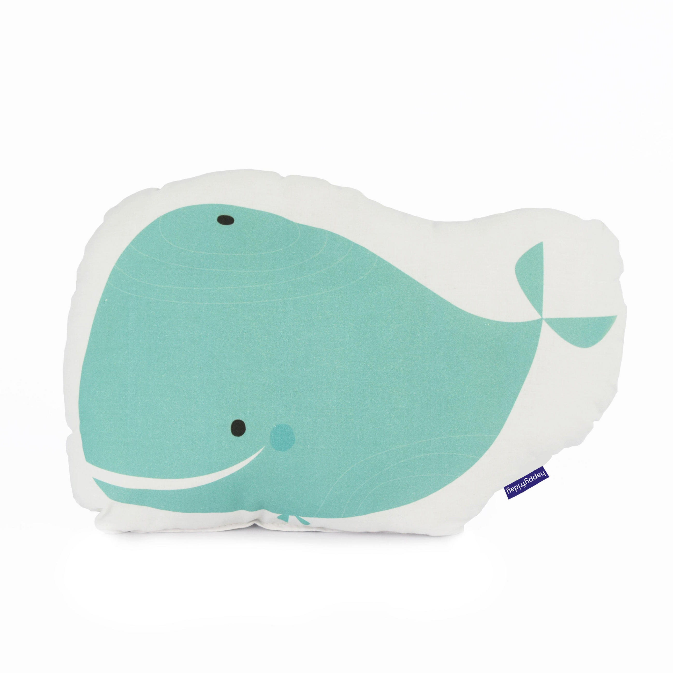 KISSEN whale 40x30 cm mehrfarbig - Multicolor, Textil (40/30cm) - Happy Friday