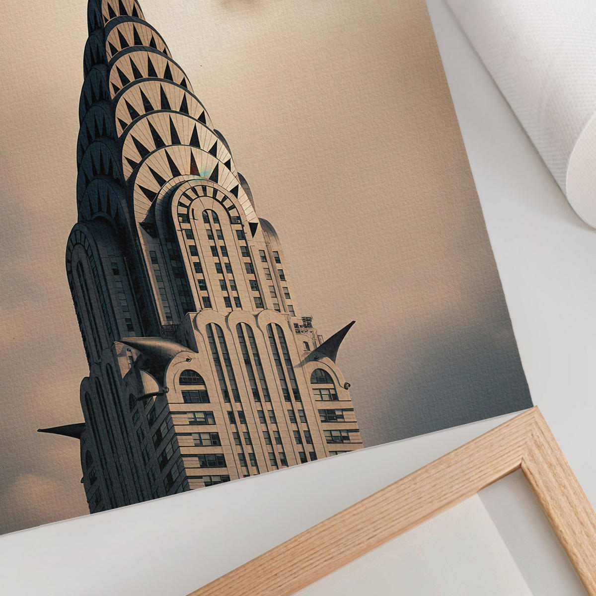 POSTER - 21x29 cm - Elowen - Die Architektur des Gebäudes - Grau, Textil (21/29.7/0.1cm) - TULUP