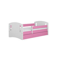 KINDERBETT CLASSIC II mit Schublade ohne Matratze 90/65/164 - Rosa, Holzwerkstoff (80/160cm) - RAUMHIRSCH FURNITURE