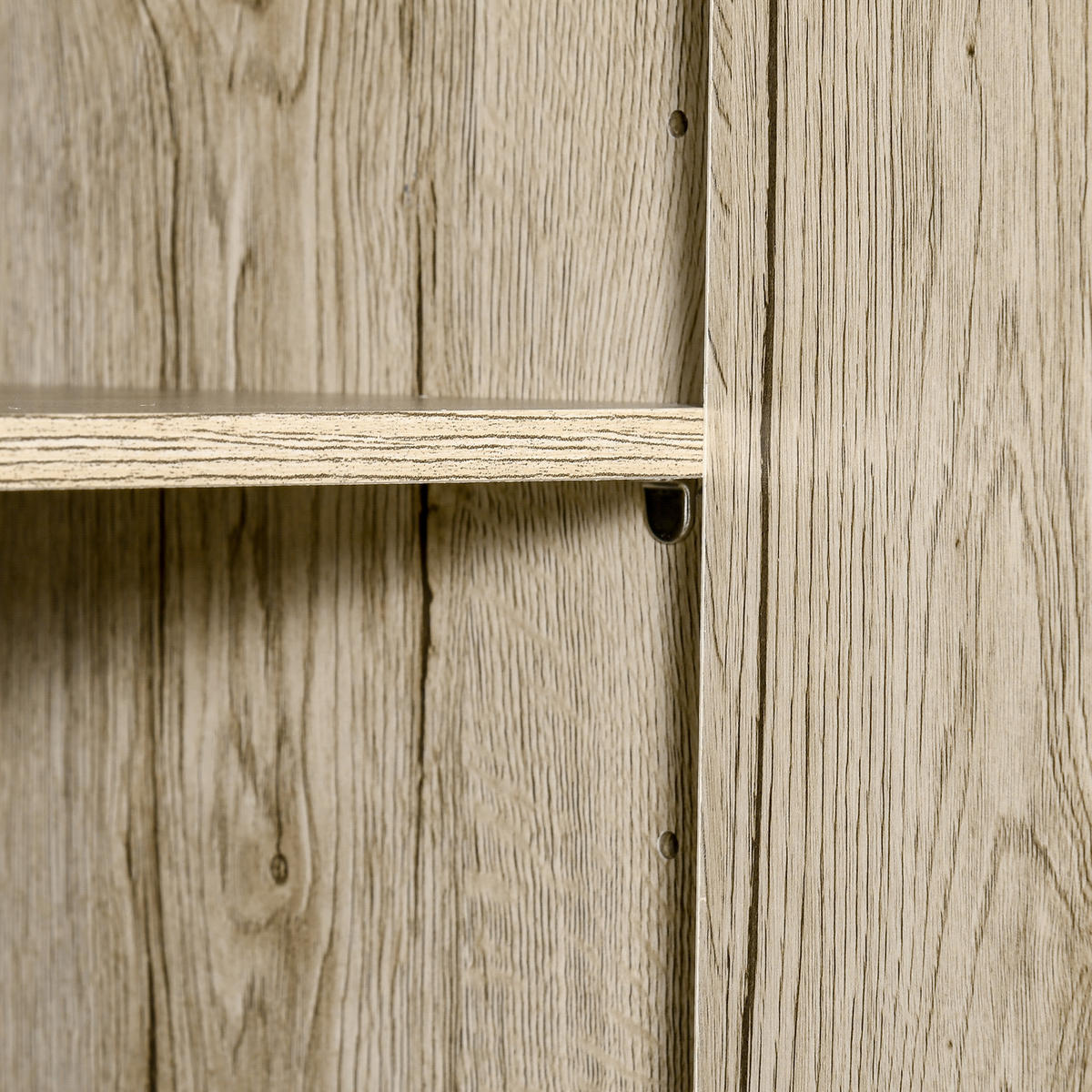 BUFFET DE-10992 2 Türen Eiche hell/Grau - Eichefarben, Holzwerkstoff (39/169/90cm) - ComfortXL