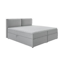 BOXBETT Eclipse 200/200 cm Grau Luxusmicrofaser - Schwarz/Grau, Holz/Kunststoff (200/200cm) - S-Style Möbel