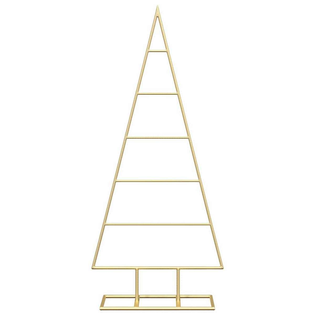 WEIHNACHTSBAUM Metall Gold 90 Cm Pulverbeschichteter Stahl - Goldfarben, Metall (90cm) - vidaXL