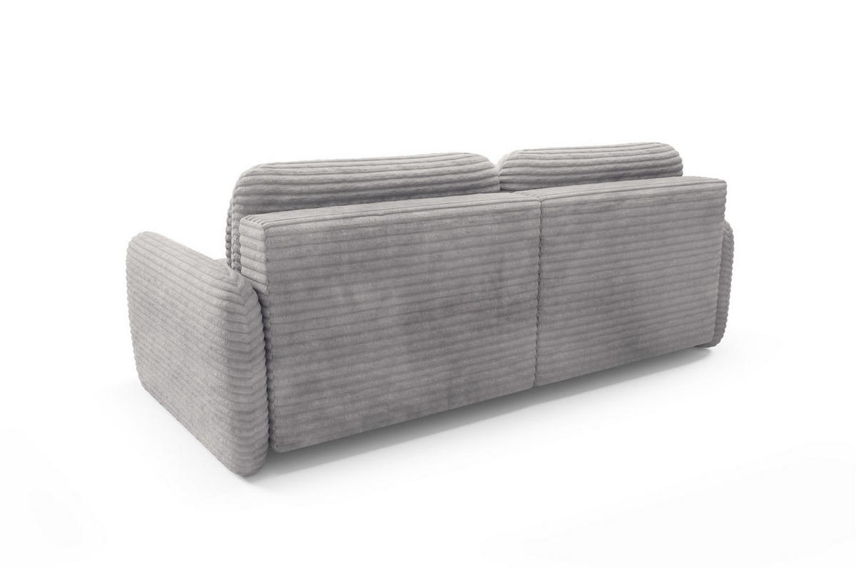 ECKSOFA Simone Mit Schlaffunktion - Grau, Holzwerkstoff/Textil (240/165cm) - Fun Möbel
