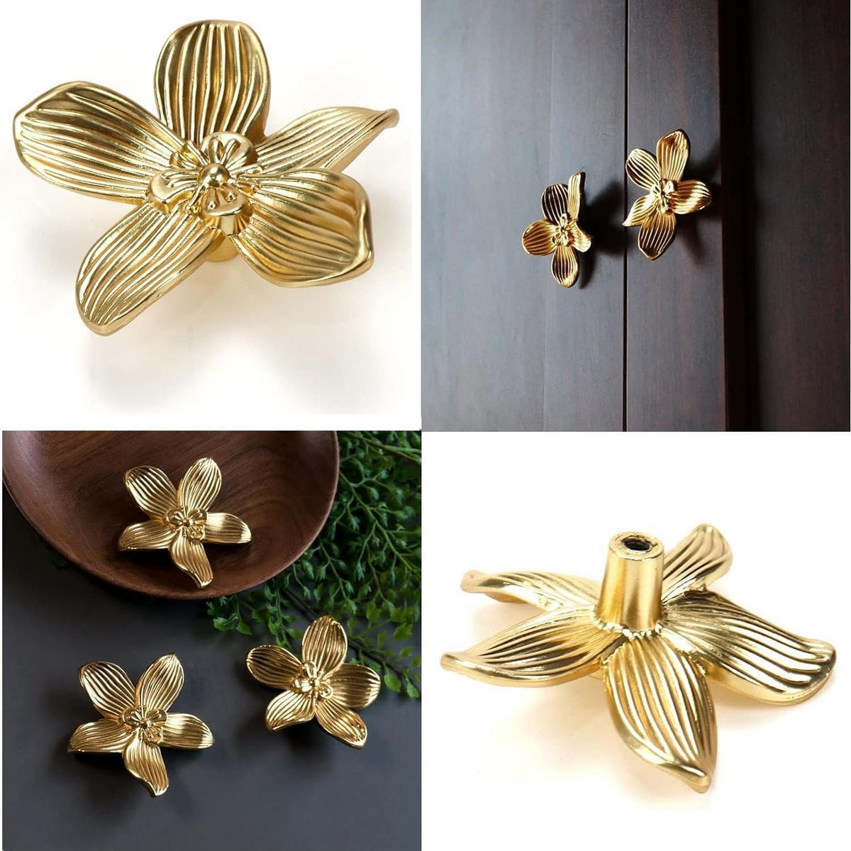 SCHRANKKNOPF Gold 2er-Set - Goldfarben, Metall (1.8/1.8/6.1cm)