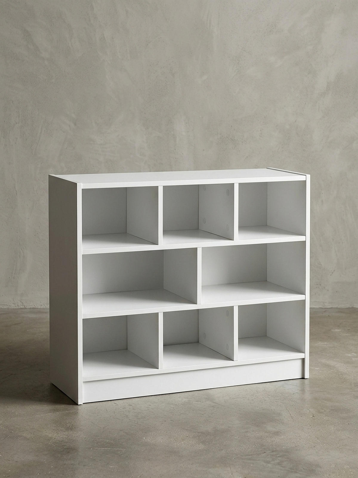 BÜCHERREGAL – Holz, melaminbeschichtet, mit Stauraum, modern - Weiß, Holz (80/69/30cm) - KADIMA DESIGN