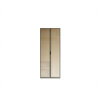 KLEIDERSCHRANK Black Line 2 trg., mit Schubläden - Beige, Holzwerkstoff (88/220/60cm)
