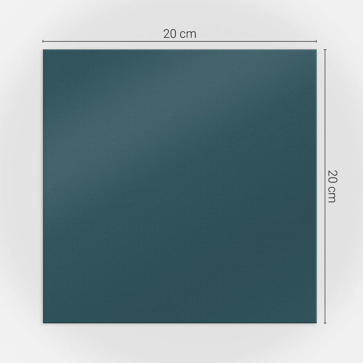 WANDPANEEL 20 Stück 20x20 cm selbstklebend Pellaro - Petrol, Kunststoff (20/1.6/20cm) - Wallfluent