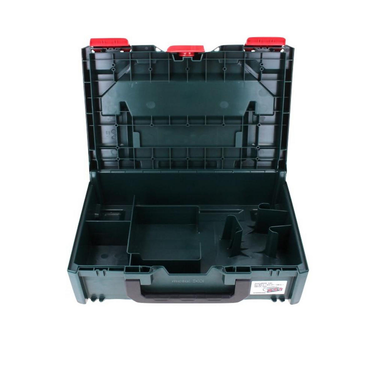 METABO metaBOX 145 ( 626886000 ) System Werkzeug Koffer für BS L / BS LT / SB L / SB LT aus Kunststoff Stapelbar - Multicolor, Kunststoff (296/14.5/39.6cm) - Metabo