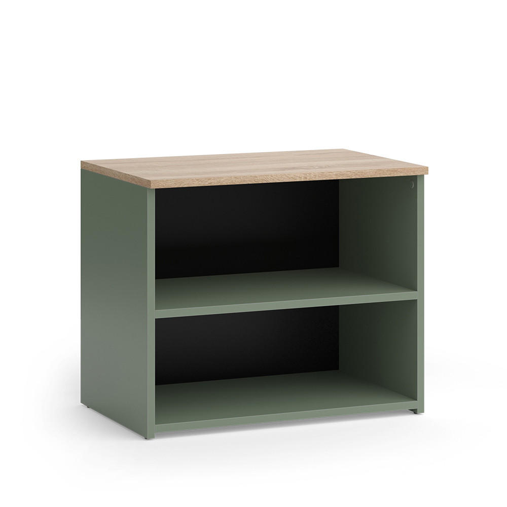 Vicco NÍZKÝ NÁBYTEK POD TELEVIZI Wido Zelená 60 x 50 cm se 2 přihrádkami