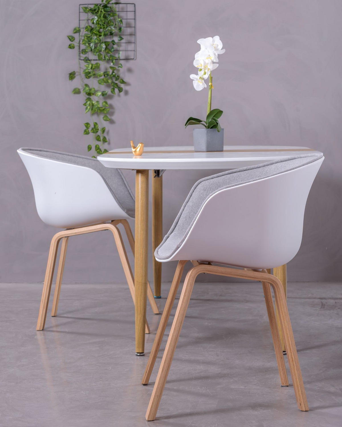 ESSZIMMERSTUHL gepolstert Kunststoff Grau - Grau, Kunststoff (59/78/56cm) - Nest Dream