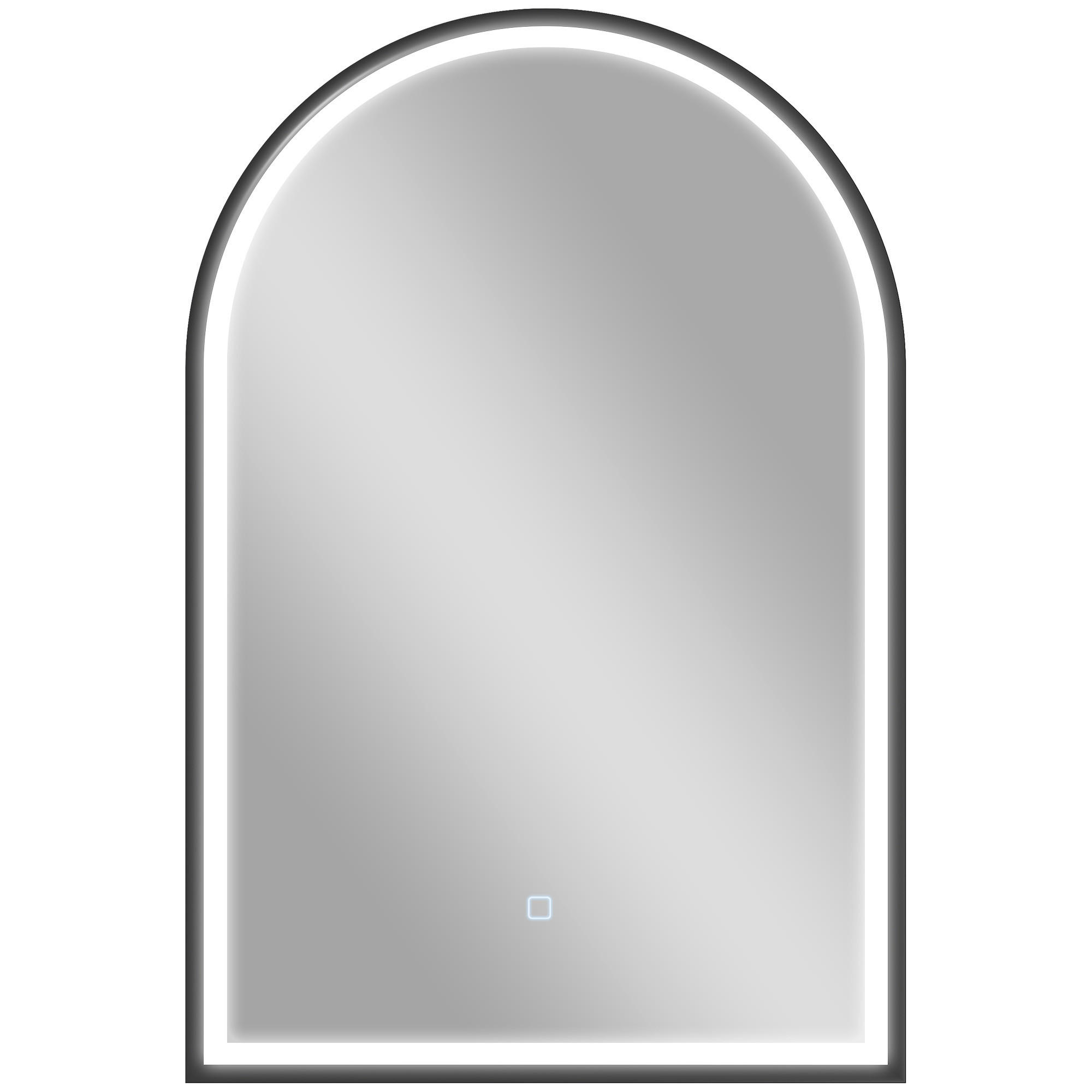 BADSPIEGEL Aluminiumlegierung, gehärtetes Glas Schwarz - Schwarz, Glas (4/90/60cm) - HOMCOM