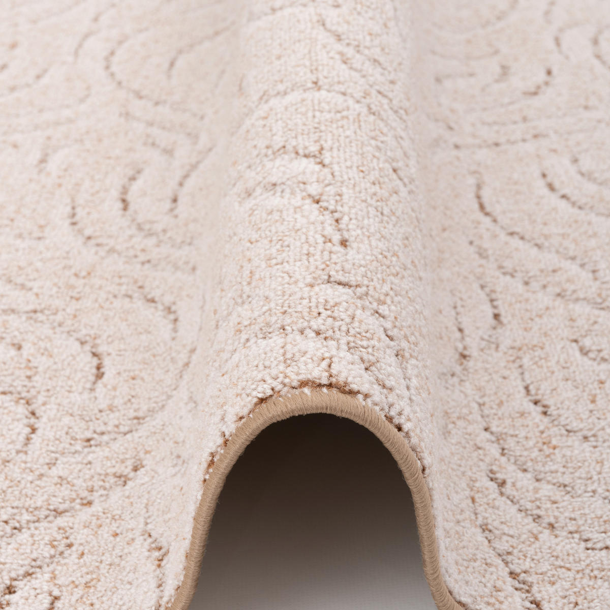 KONTURENSCHNITT HOCHFLOR LANGFLOR TEPPICH FRIEDA - Beige, Textil (200/250cm) - Snapstyle