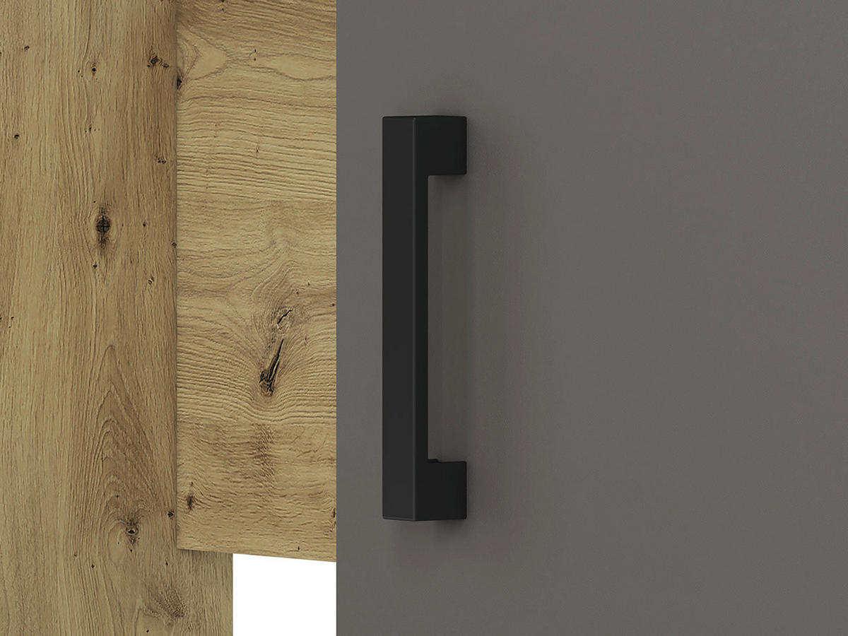 SCHREIBTISCH – FINI 08 – 53 x 120 cm – Fini – Weiß / Anthrazit - Anthrazit/Weiß, Holzwerkstoff (53/120/76cm) - hi-markt