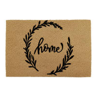 FUSSMATTE - Hellbraun, Kunststoff/Textil (60/40cm) - Relaxdays