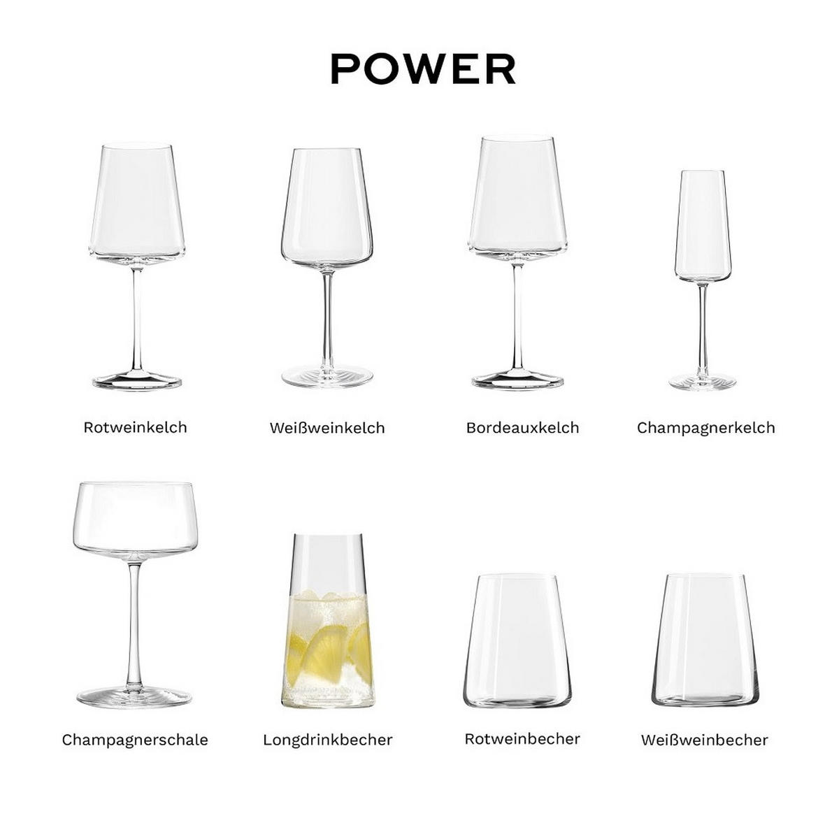 LONGDRINKGLAS Power 2er Set - Transparent, Glas (0.458L) - Stölzle