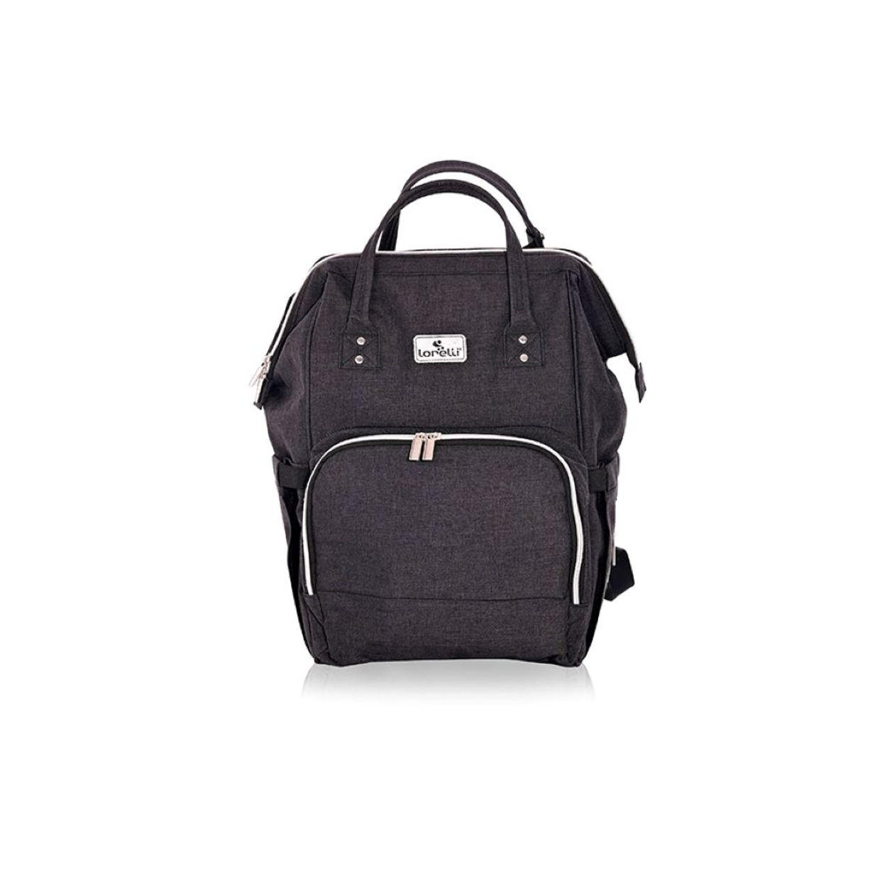 WICKELTASCHE 10040260 schwarz Rucksackfunktion, Wickelunterlage, Reißverschluss, Kinderwagen - Schwarz, Textil (19/41/32cm) - Lorelli