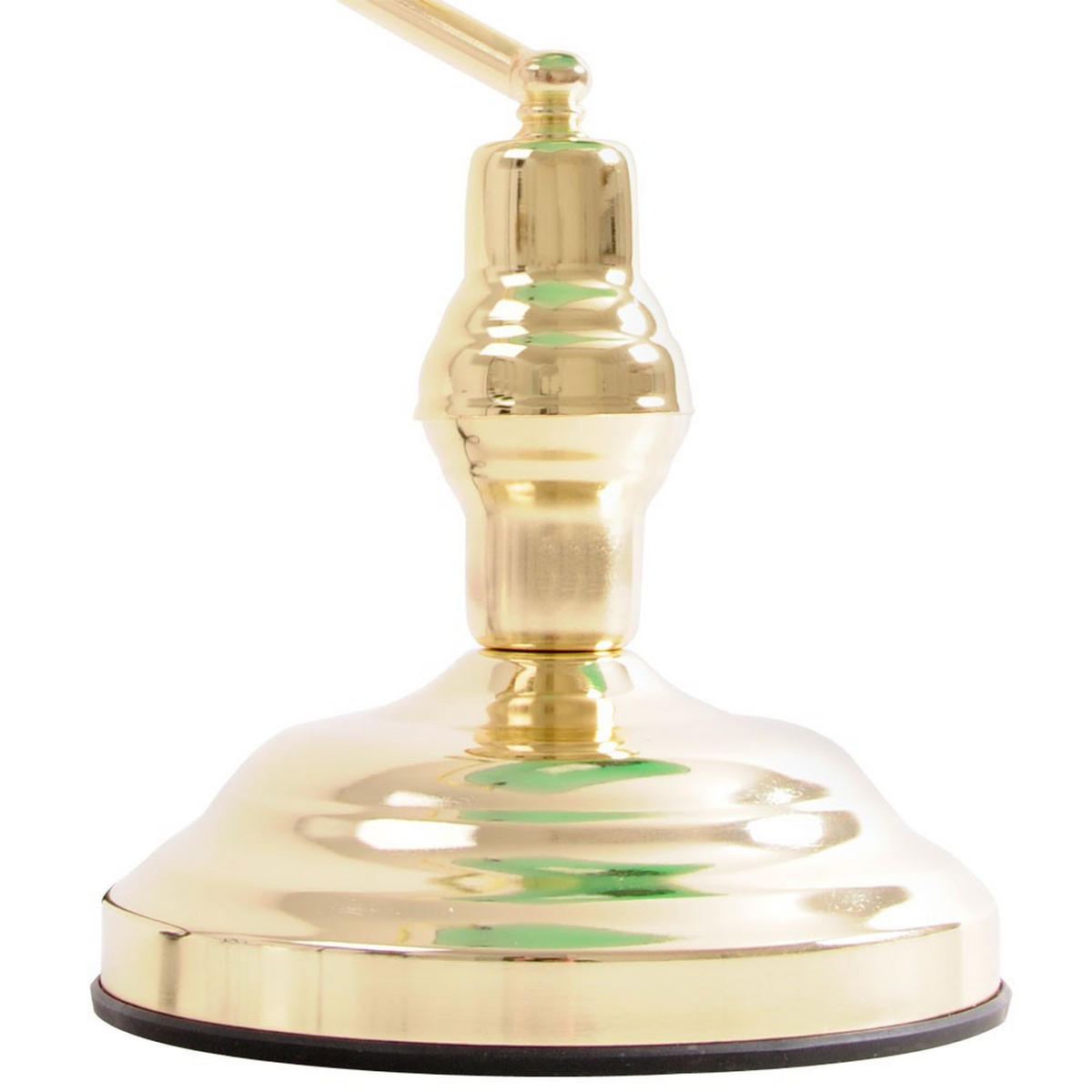 LED SCHREIBTISCHLEUCHTE Metall messing Grün - Grün, Glas (25/19/36cm) - Globo Lighting