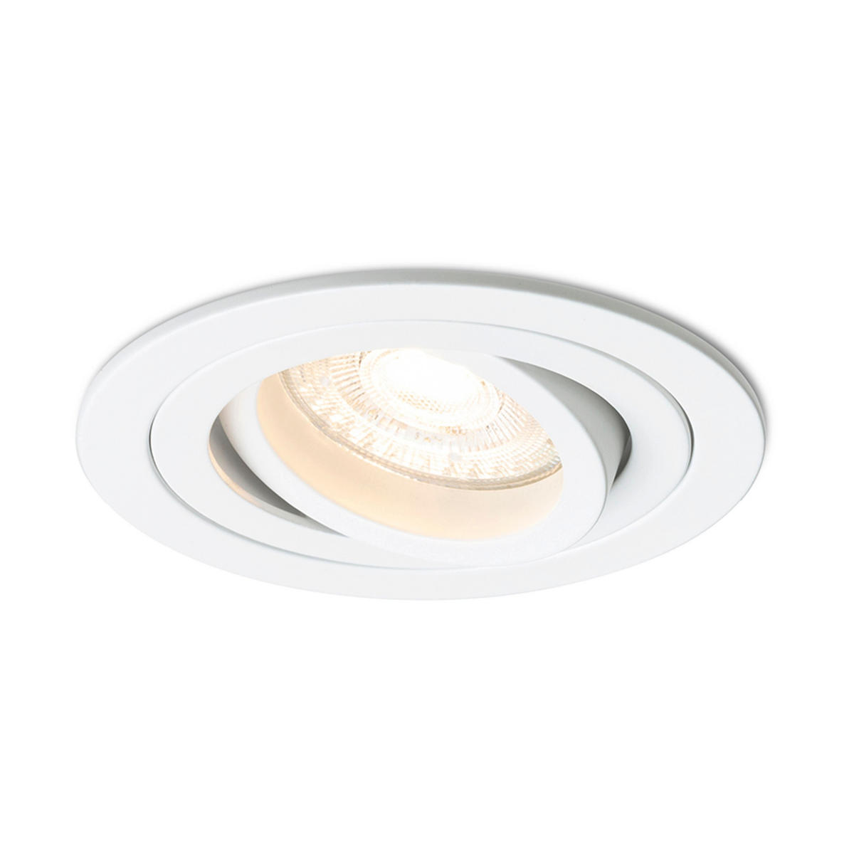 EINBAULEUCHTE PASADENA GU10 R Weiß 7 W - Weiß, Metall (92/92/12cm) - Rendl