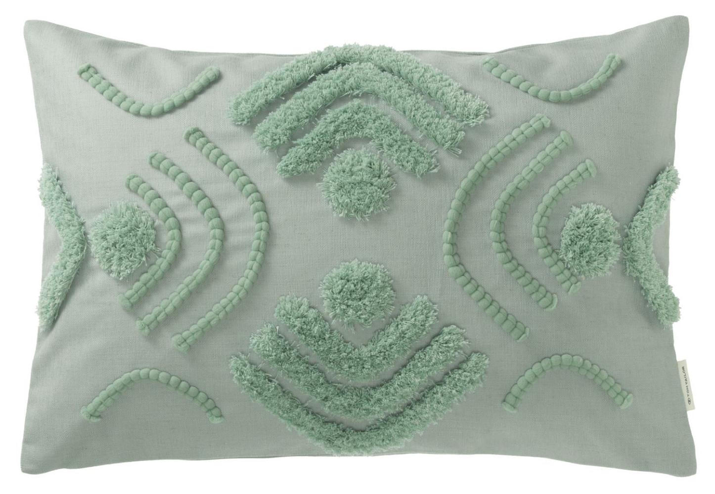 ZIERKISSENHÜLLE Tufted Boho mint 40x60cm - Mintgrün, Textil (40/60cm) - Tom Tailor