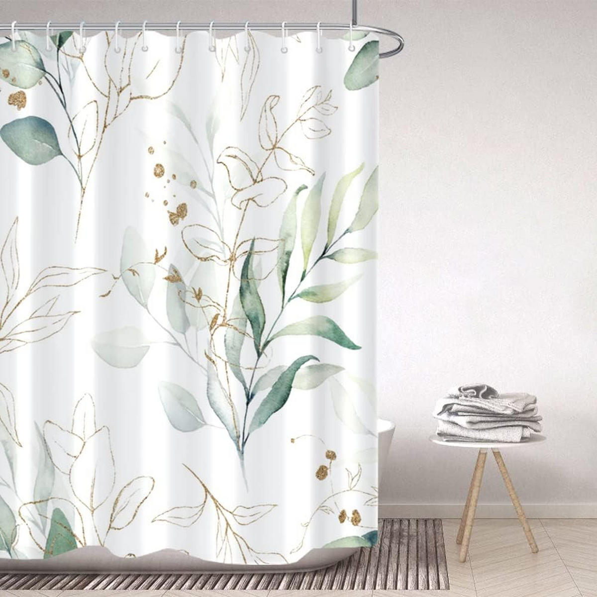 DUSCHVORHANG 180/180 cm Weiß - Weiß, Textil (180/180cm) - Kaket