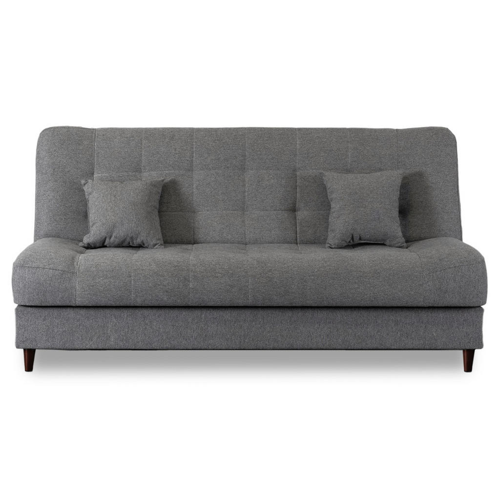 Thumbnail - makarowski meble Schlafsofa, Grau, Textil, Holz, 3-Sitzer, Rechteckig, 187x95x87 cm, Wohnzimmer, Sofas & Couches, Schlaf...