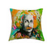WENDE-KISSENHÜLLE POP-Art Einstein 45/45 cm - Multicolor/Orange, Textil (45/45cm) - beties Heimtextil