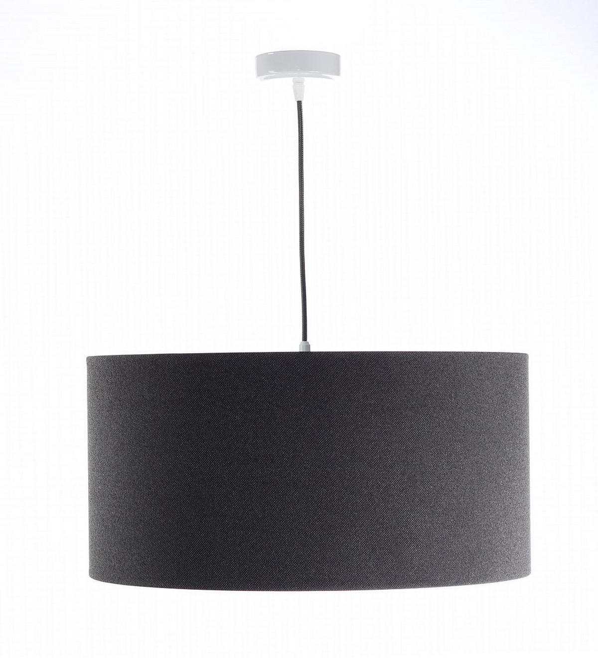 HÄNGELEUCHTE Grau 40/20 cm - Schwarz/Grau, Kunststoff (40/0.4/20cm) - ONZENO