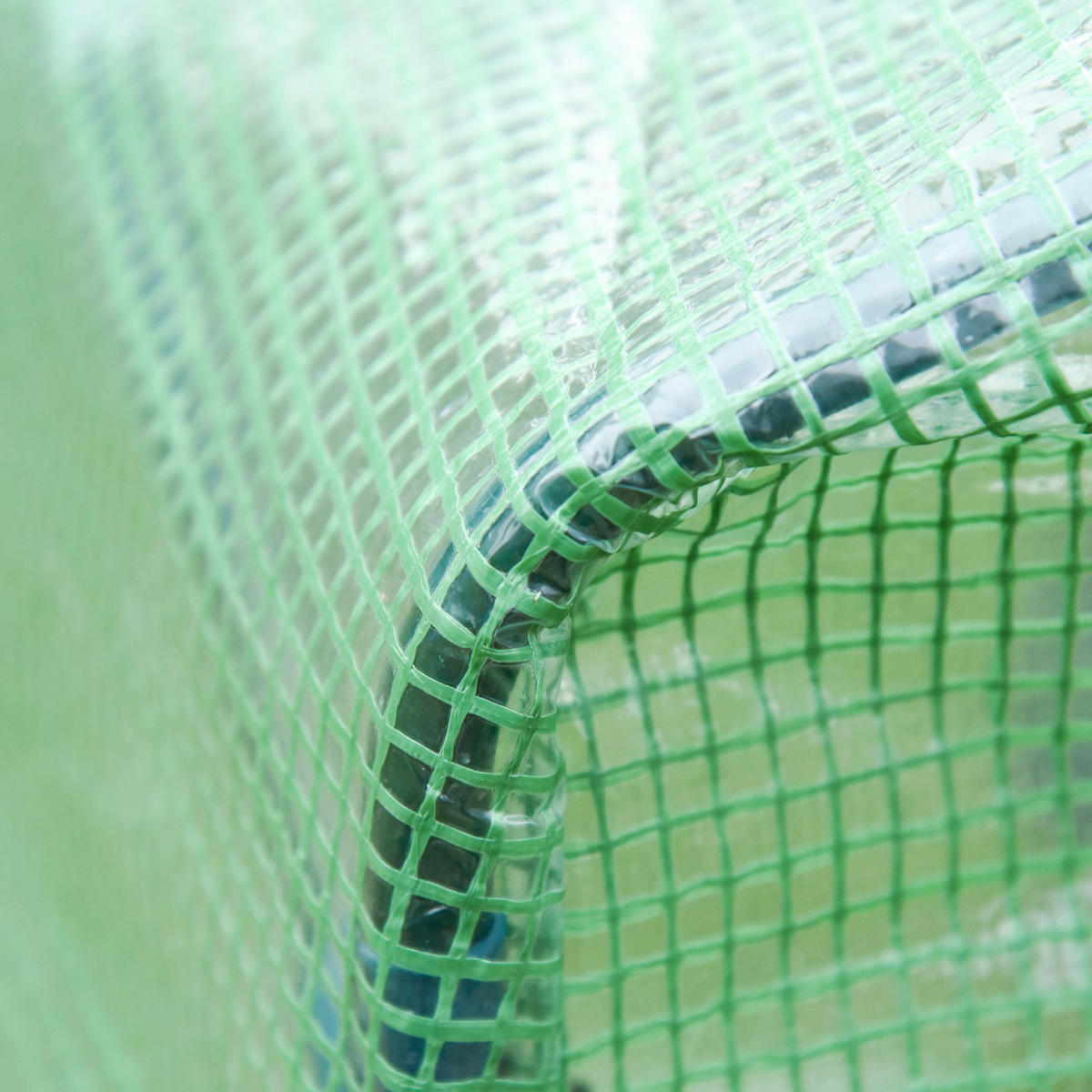 FOLIENGEWÄCHSHAUS, Grün, Stahl, PE-Kunststoff - Grün, Kunststoff (100/168/180cm) - Outsunny