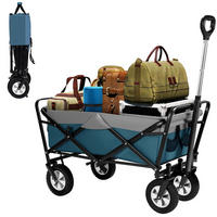 GARTENWAGEN Faltbar Blau Grau 1 Stück - Blaugrau, Textil/Metall (100/51cm) - Kaket