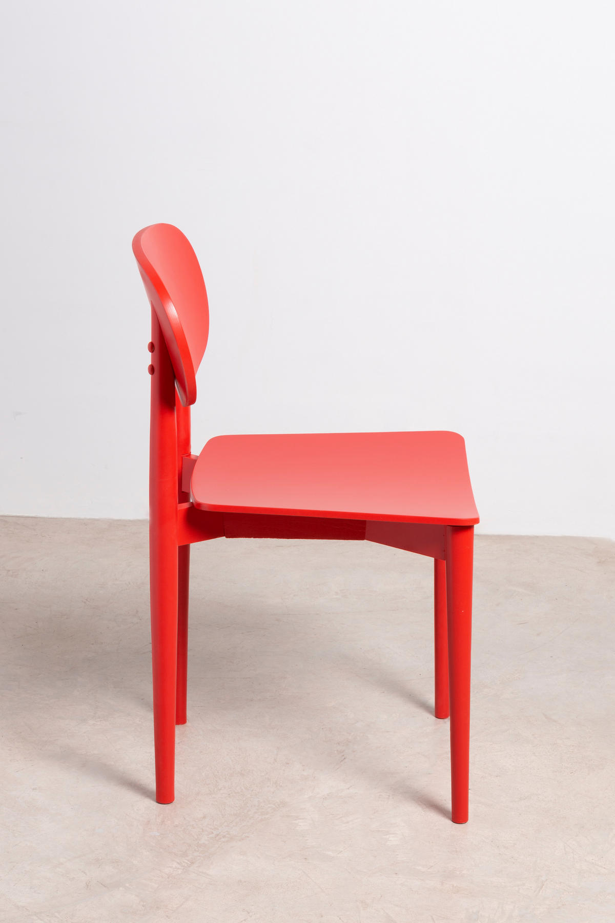 STUHL aus massivem Buchenholz in flammenrot SANDRO - Rot, Holz (43/80/50cm) - RNT By Really Nice Things