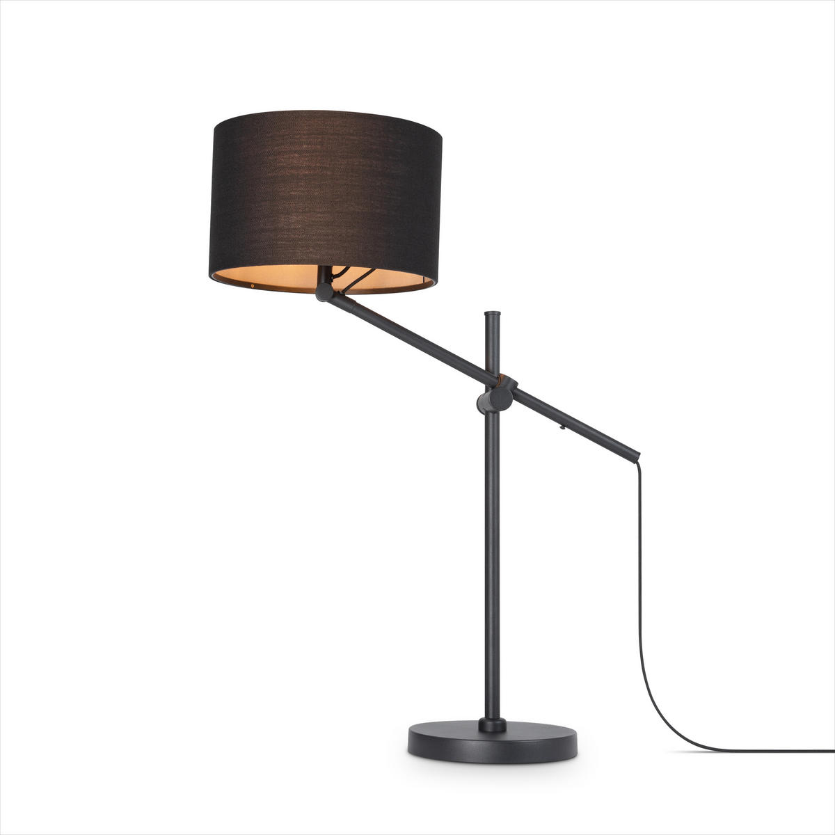 TISCHLAMPE Tom - Schwarz, Metall (57/28/78.1cm) - Paco Home