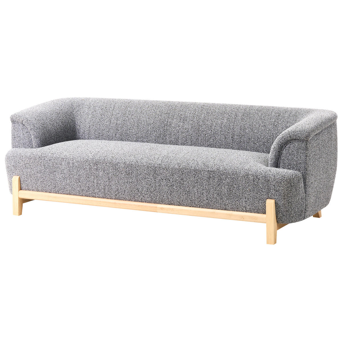 3-SITZER-SOFA Stoff Dunkelgrau Alnor - Dunkelgrau, Textil (205/67/85cm) - Beliani
