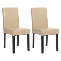 ESSZIMMERSTUHL Beige 2er-Set - Beige/Creme, Textil (43/90/56cm) - Jamb