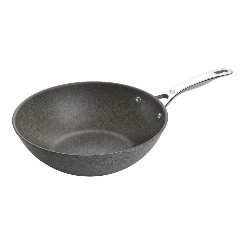 WOK Grau 50/31/10 cm 750028150 - Grau, Metall (30cm) - Ballarini