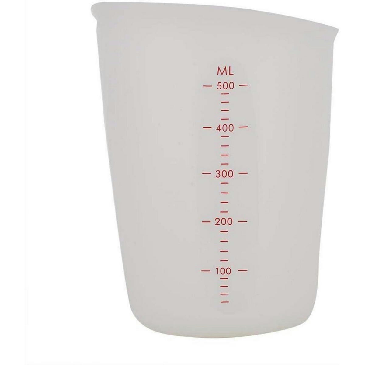MESSBECHER Silikon 250 ml - Transparent, Kunststoff (0.25L)