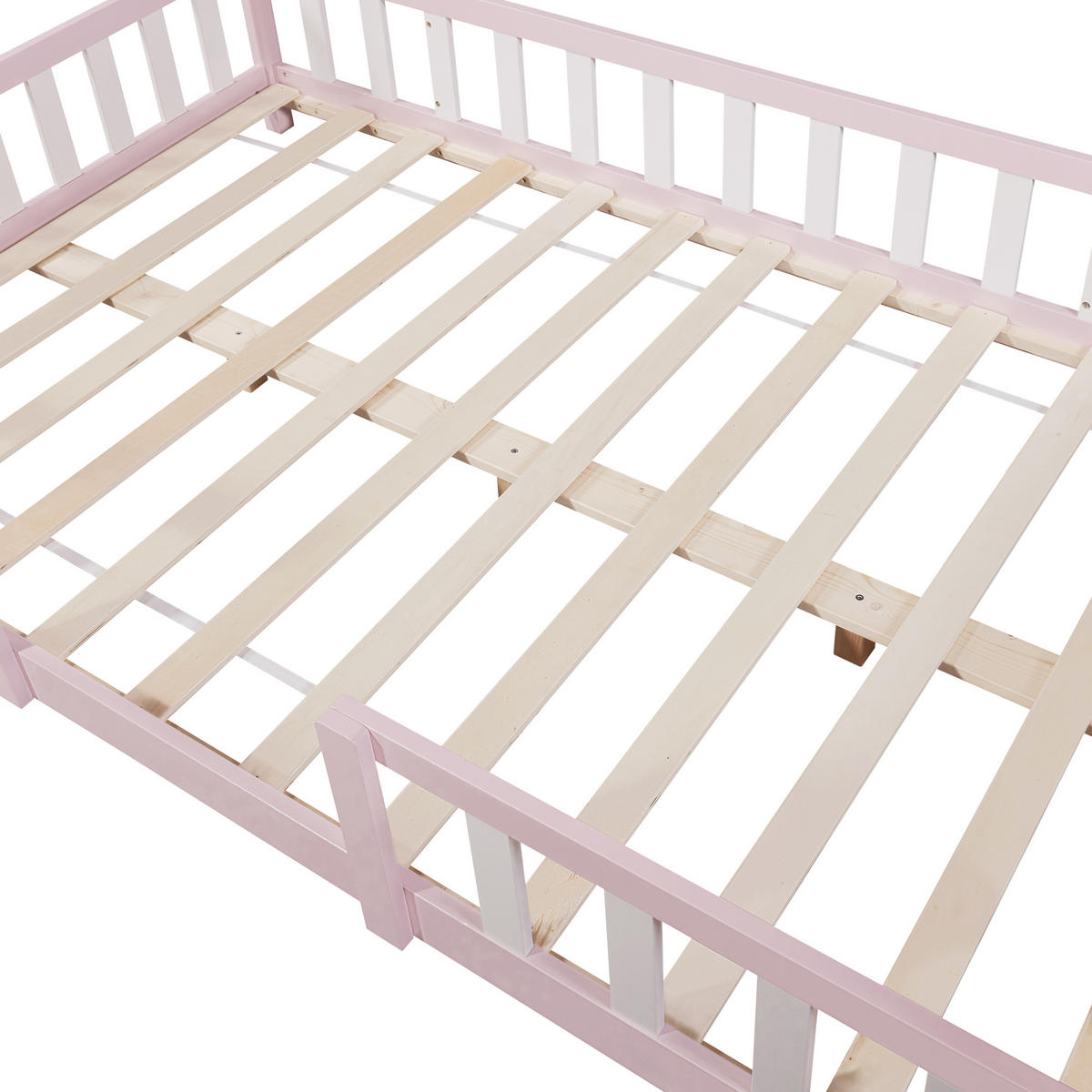 Pink/Weiß, Holz (140/200cm) - [en.casa]