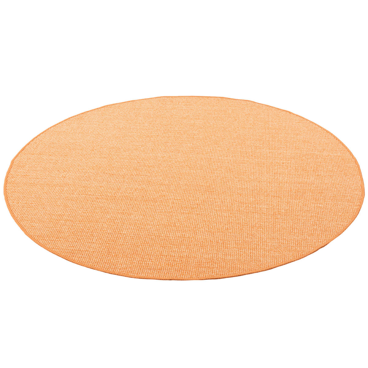 SISAL NATUR TEPPICH RUND - Orange, Textil (100/100cm) - Snapstyle