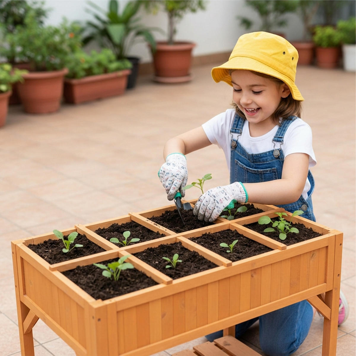 ZÁHON - oranžová, drevo/textil (91/81.5/62cm) - Relaxdays