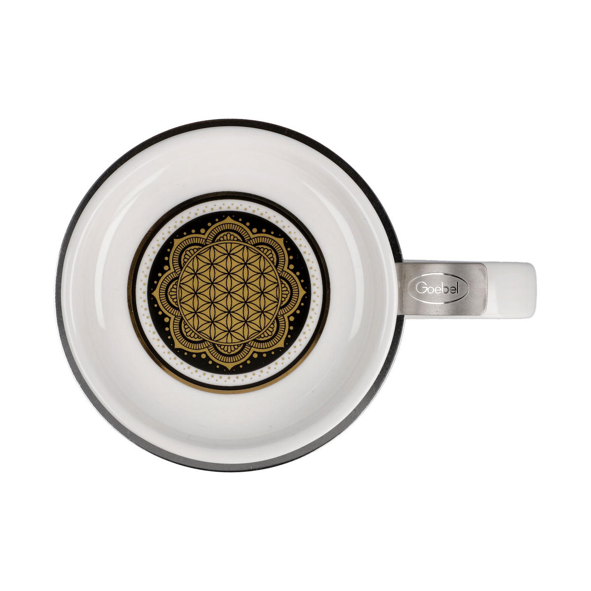 TEETASSE Yin Yang Schwarz, Fine Bone China, Bunt, 450 ml - Multicolor, Keramik (0.45L) - Goebel