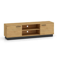 TV-MÖBEL Ysia Holz und Schwarz - Schwarz, Holzwerkstoff (170/49/40cm) - Petits-meubles