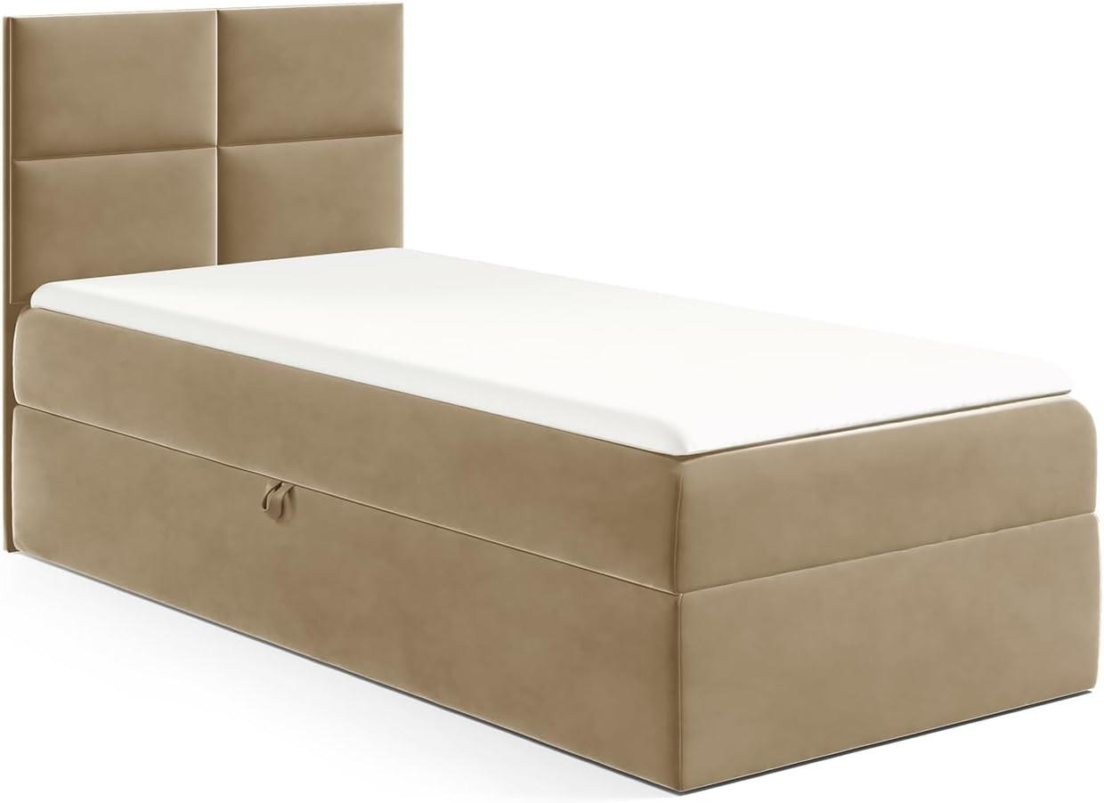 KINDERBETT MINO 3 - Hellbraun, Holzwerkstoff (104/208cm) - Meblini