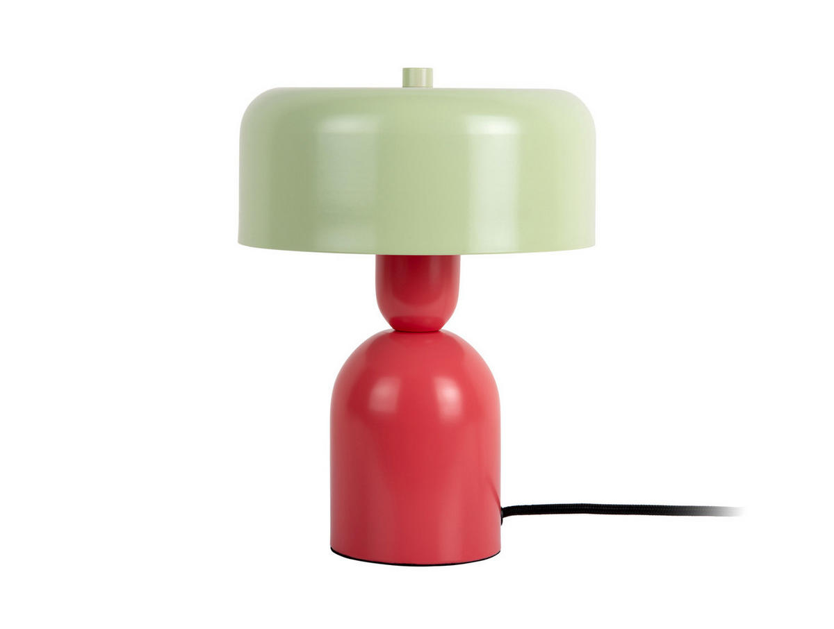 TISCHLAMPE Double Funky 19/19/24 cm - Rot, Metall (19/19/24cm) - Leitmotiv